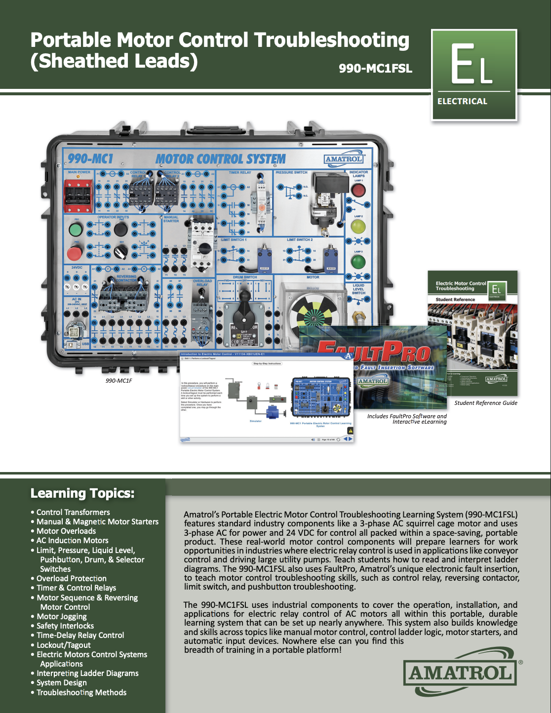Portable Electric Motor Control Troubleshooting | Amatrol