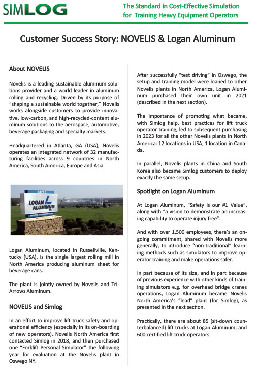 Simlog Forklift Customer Success Story