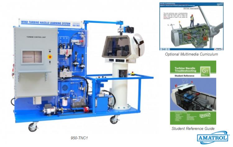Amatrol Green Energy Trainers Wind Turbine Generator Control Troubleshooting Learning System