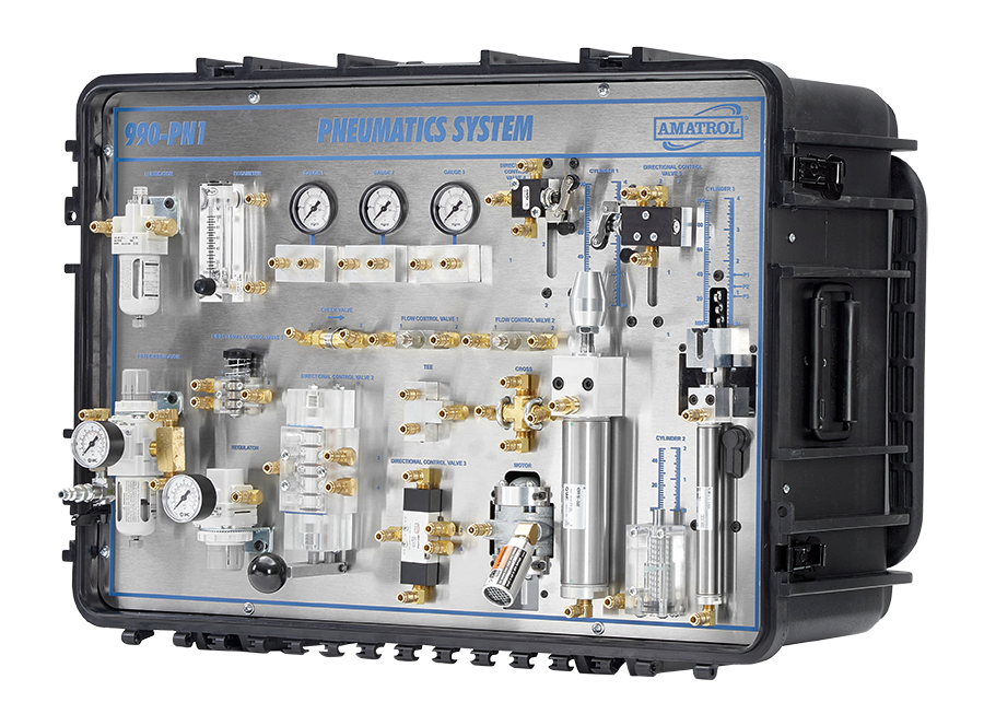 990-PN1 Side View Portable Fluid Power Training System