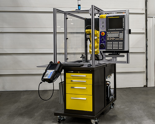 Fits through standard door Machine Tending Education Cell (MTEC)