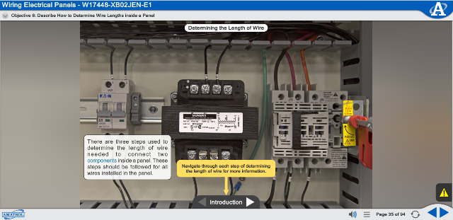Amatrol Electrical Wiring eLearning Curriculum Example Interactive Curriculum for Electricians