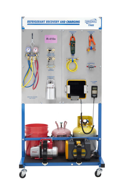 Amatrol’s Refrigerant Recovery and Charging Learning System for R-410a (T7032) HVAC/R Career & Technical Education Training Equipment
