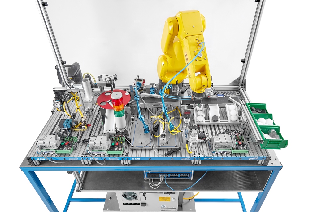 Industry 4.0 Training with a FANUC Industrial Robot Hands-On Mechatronics Training