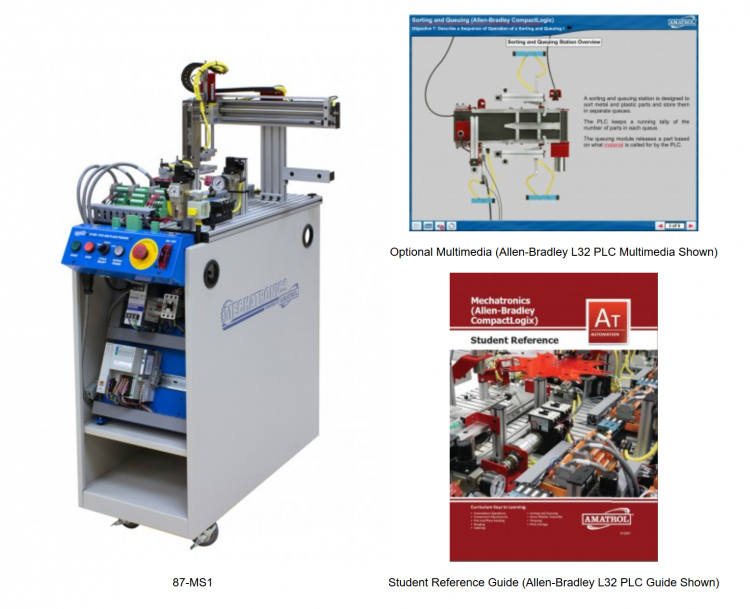 Mechatronics Station 1 - Pick & Place Feeding Amatrol’s Mechatronics Learning System Station 1