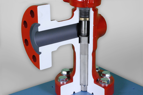 DAC Model: 295-711A Adjustable Oil Field Choke Valve Cutaway
