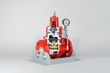 Oilfield Backpressure Regulator Cutaway DAC Model: 295-715