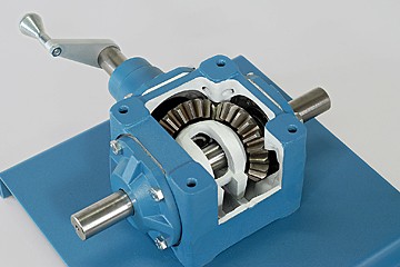 Right Angle Straight Bevel Gear Reducer Cutaway DAC Worldwide Technical Trainers