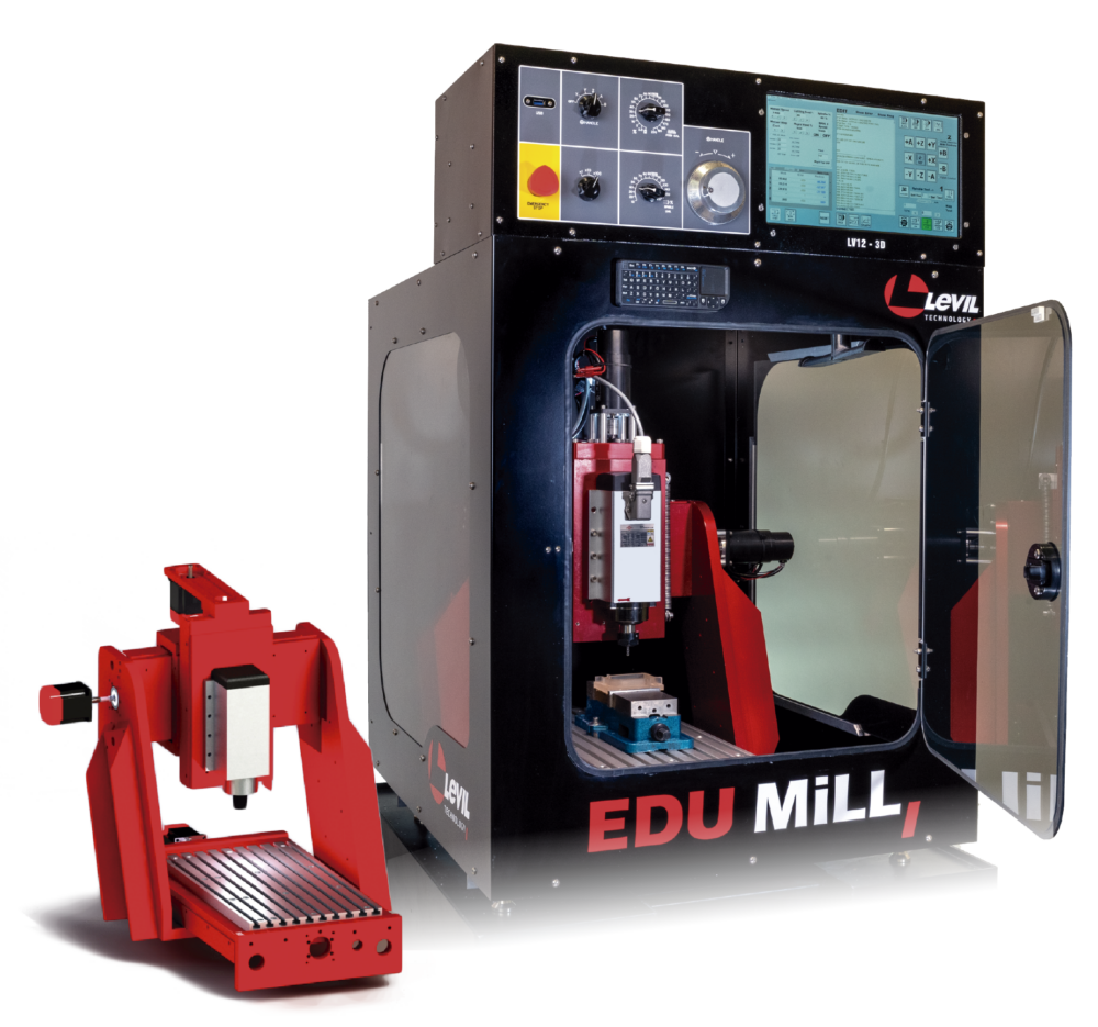 Includes a 3D printer and a robust CNC mill in one package CNC Educational Tool