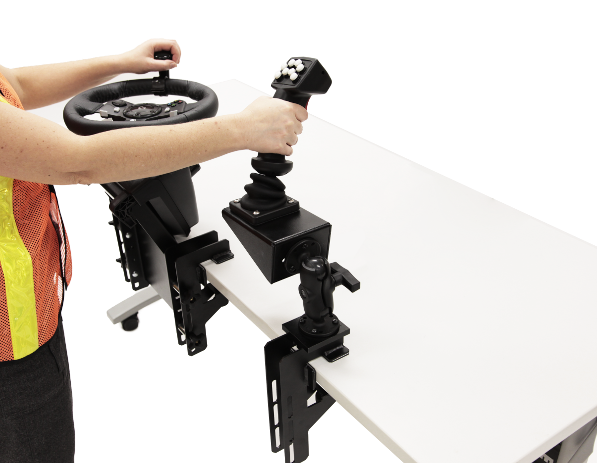 Reach Lift Truck Joystick and Steering Setup Industrial Console with OEM Controls