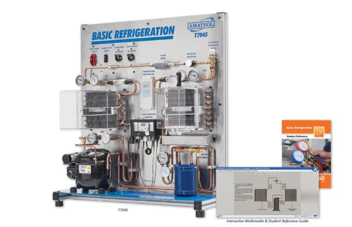 Hands-On Basic Refrigeration Training System Amatrol HVAC Trainer | T7045