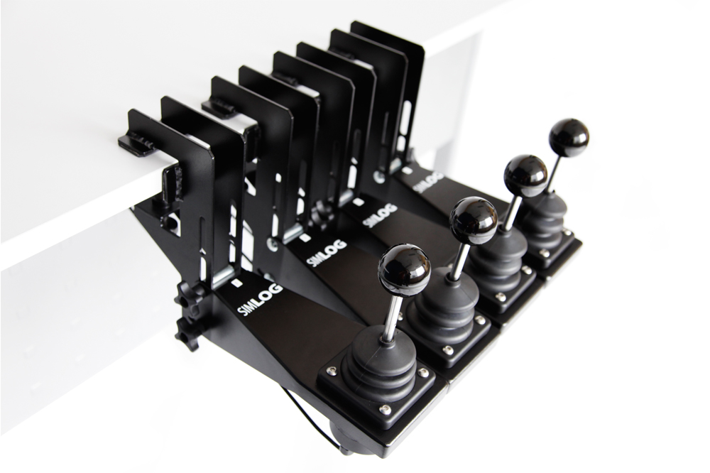 Ball Tip Levers with mounting brackets Forklift simulator with true-to-life tilt and lift levers