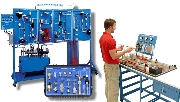 Fluid Power, Hydraulics, Pneumatics Training Systems Amatrol Fluid Power Trainers
