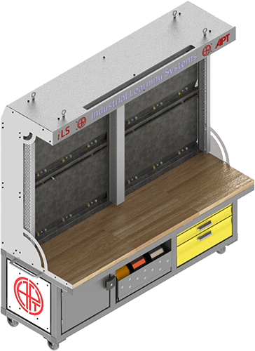 Start with a BASE and add MODULES for almost any industrial training. Rockwell and FANUC training solutions