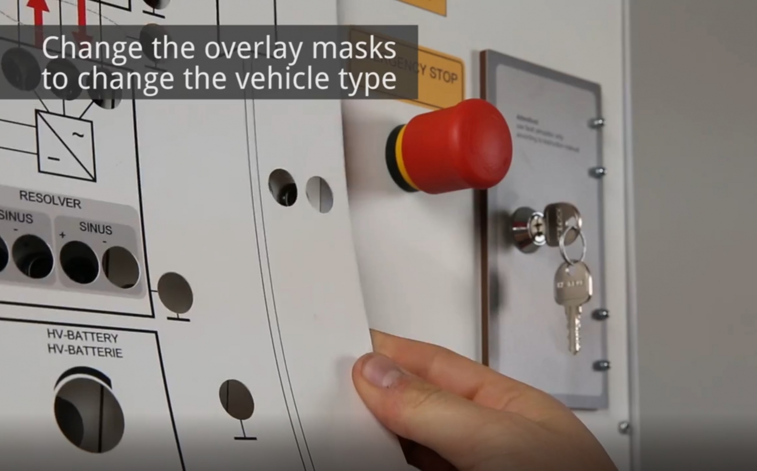 Change Overlay to change drive type ASE L3 Test Automotive Trainer