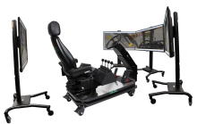 Realistic forklift operation with Simlog's virtual simulator Hands-on forklift controls mimicking real equipment