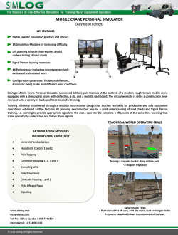 Simlog Mobile Crane Personal Simulator Brochure